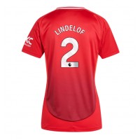 Dres Manchester United Victor Lindelof #2 Domáci pre Ženy 2024-25 Krátky Rukáv